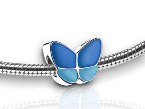 BD2091 Ash jewellery bead Butterfly