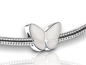 BD2092 Ash jewellery bead Butterfly