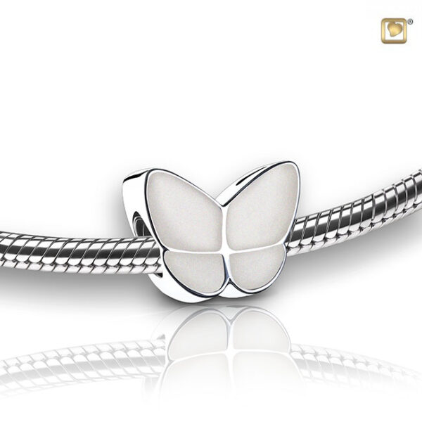 BD2092 Ash jewellery bead Butterfly