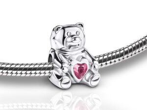 BD2080 Ash jewellery bead Cuddle Bear