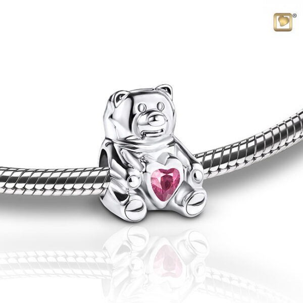 BD2080 Ash jewellery bead Cuddle Bear