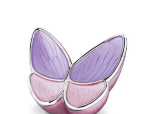 M1040 Brass small urn Butterfly
