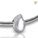 BTD 002 Ash jewellery bead Teardrop