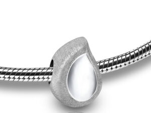 BTD 002 Ash jewellery bead Teardrop