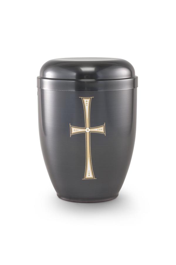 Steel Cross Urn