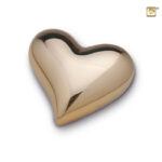 K602 Brass keepsake heart