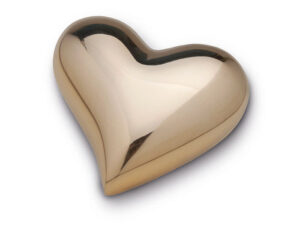 K602 Brass keepsake heart