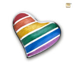 K601 Brass keepsake heart Pride