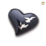 H270 Brass keepsake heart Nirvana Adieu