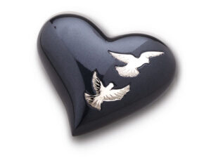 H270 Brass keepsake heart Nirvana Adieu