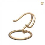 R1011 Heart Stand keepsake holder Bru Gold