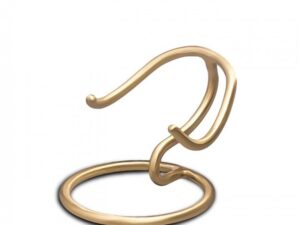 R1011 Heart Stand keepsake holder Bru Gold