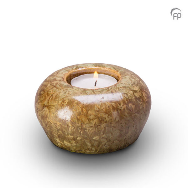 KU 303 K Ceramic candle holder crystal lacquer