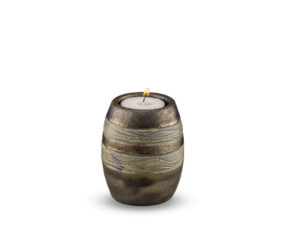 KU 306 K Ceramic candle holder metallic