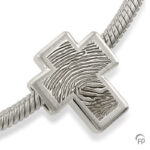 MB 006_FP Ash jewellery Memorial Bead with fingerprint