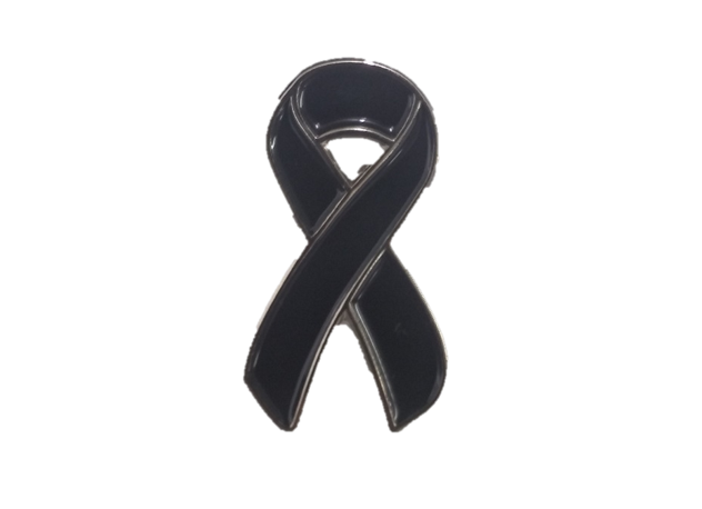 Black Ribbon Remembrance badges / Memorial lapel pins