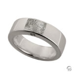 R 033.6_FP - Ash jewellery ring glossy with fingerprint