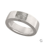 R 033.6_FPM - Ash jewellery ring brushed with fingerprint