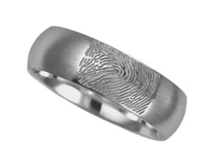RF 01.6M - Ring brushed with fingerprint