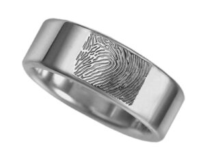 RF 02.8 - Ring glossy with fingerprint