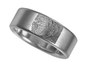 RF 02.8M - Ring brushed with fingerprint