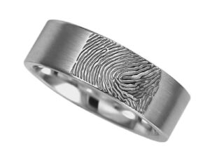 RF 03.6M - Ring brushed with fingerprint