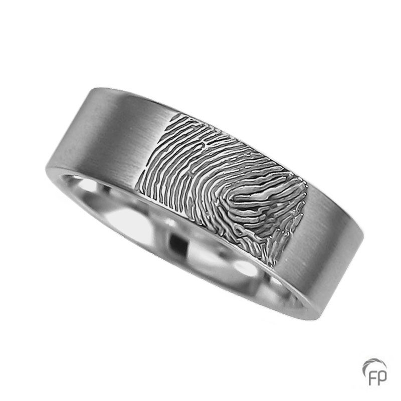 RF 03.6M - Ring brushed with fingerprint