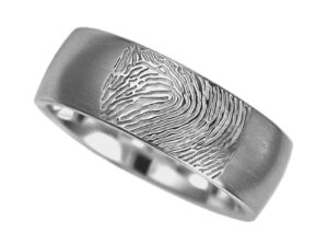 RF 04.7M - Ring brushed with fingerprint