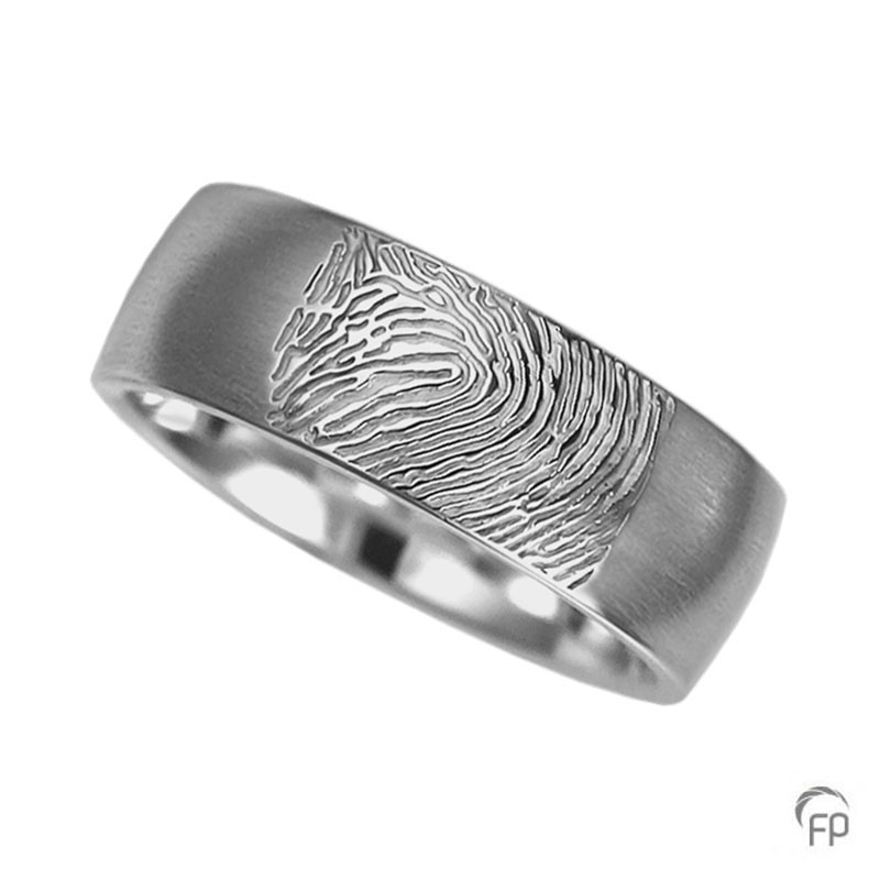RF 04.7M - Ring brushed with fingerprint
