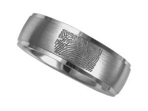 RF 05.6M - Ring brushed with fingerprint
