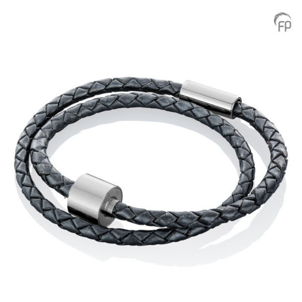 TBB 101 L Tadblu Barrel bracelet braided Leather black