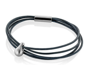 TCB 001 L Tadblu Charm bracelet Leather Gray