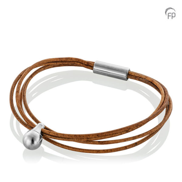 TCB002 L Tadblu Charm bracelet Leather Cognac-coloured