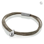 TCB003 L Tadblu Charm bracelet Leather Oyster