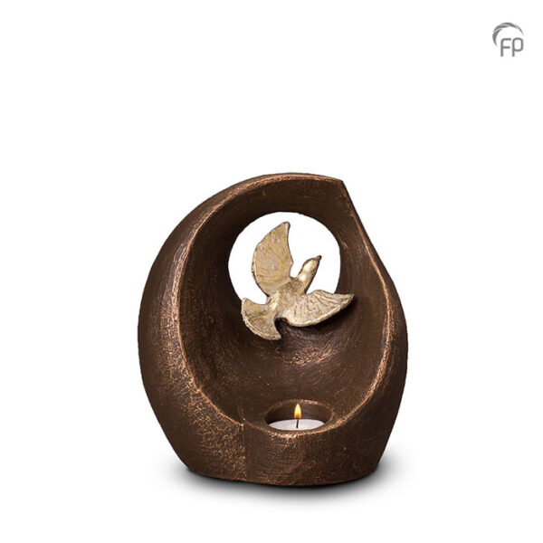 UGK 069 AT Ceramic urn bronze