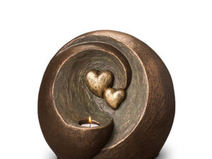 UGK 075 DT Duo ceramic urn bronze