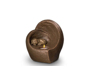 UGK 216 Ceramic pet urn bronze