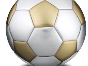 A1152 Football Standard Adult Urn Bru Gold & Bru Pewter - Image 1