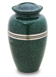 A213 Classic Adult Urn Speckled Emerald & Bru Pewter 3.35ltr