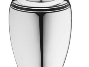 A218 ArtDeco Standard Adult Urn Pol Silver - Image 1