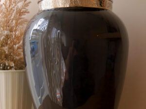 A292 Blessing Standard Adult Urn Pearl Midnight & Pol Silver - Image 2