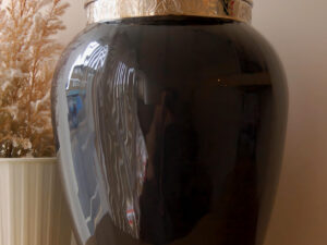A292 Blessing Standard Adult Urn Pearl Midnight & Pol Silver - Image 1