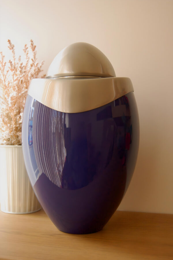 A361 Amore Adult Urn Blue & Bru Pewter 3.8ltr