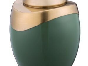 A362 Amore Standard Adult Urn Sage Green & Bru Gold - Image 1