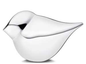 A563 SoulBird Standard Adult Urn Pol Silver (Tail Up) - Image 1