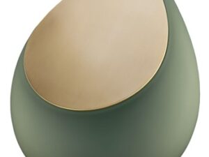 A585 Drop Standard Adult Urn Sage Green & Bru Gold - Image 1