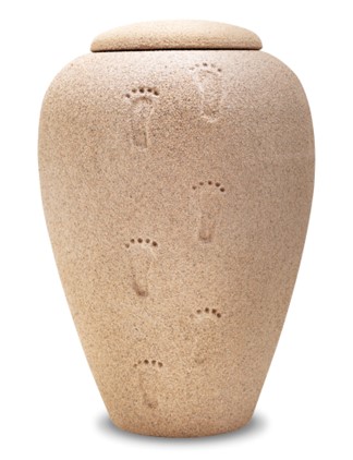 BA110 ShiftingSand Footprints Adult Urn Eco Sand 4.0ltr