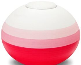 BA140 Scarlet Round Adult Urn Eco Pigment - Image 1