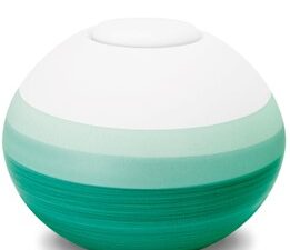 BA141 Mint Round Adult Urn Eco Pigment - Image 1