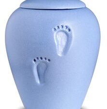 BC130 AngelBlue Baby Footprints Child Urn Eco Pigment